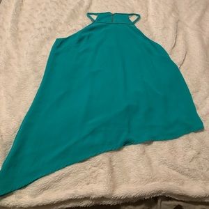 NWOT Norah Asymmetrical Silk Top